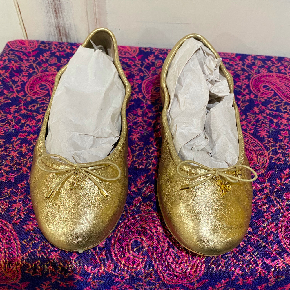 Sam Edelman Felicia ballet flat gold (size 7)